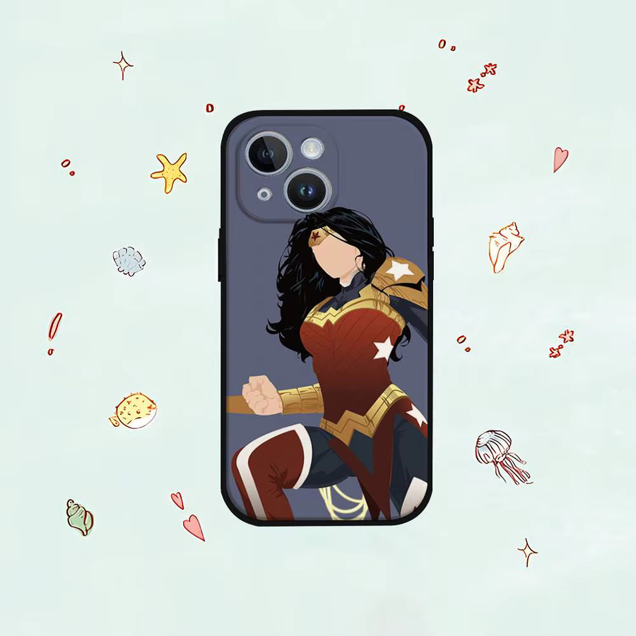 Mesuca Wonder Woman Handyhülle in Schwarz passend für iPhone 17, 16, 15, 14, 13, 11 Pro Max, Plus, X, XR, XS Max und 13 Mini - Bild 5