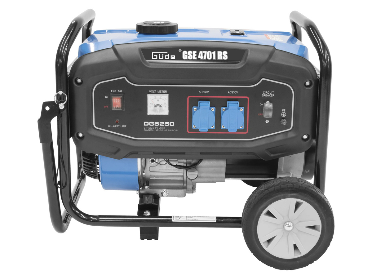 Güde Stromerzeuger GSE 4701 RS Benzin mit Synchrongenerator in Blau - Bild 2