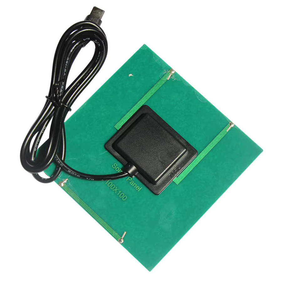 1,5 W Solar Panel Ladegerät mit USB-C Ausgang in Schwarz für Outdoor-Anwendungen - Bild 2