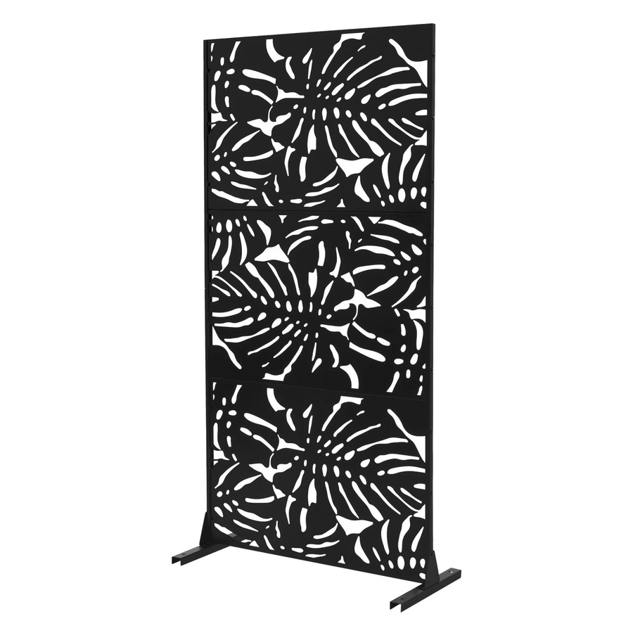 ML-Design Metall-Sichtschutz Roma aus Stahl in Schwarz, B/H: 90 x 180 cm - Bild 2