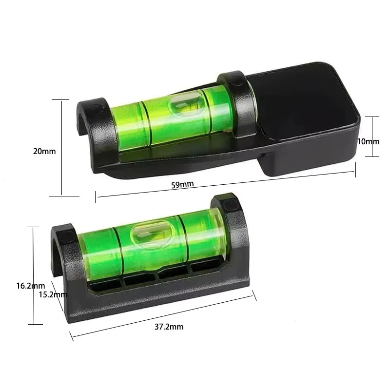 Magnetische Wasserwaage für Jagdfernrohre in Grün und Schwarz - Bild 3