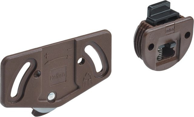 Hettich Montagesatz SlideLine 1 für eine Tür, Braun, Kunststoff, Tragkraft: 12 kg - Bild 1