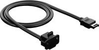 Fractal Design USB 3.2 Gen 2 Kabel Model E, 19 Pin Stecker auf USB-C, Schwarz - Bild 1