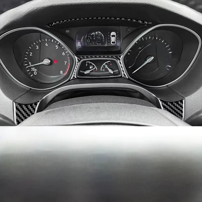 AIRSPEED Real Soft Carbon Fiber Tachometer Rahmen Aufkleber für Ford Focus SE RS ST Ecoboost in Schwarz - Bild 6