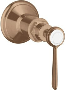 Hansgrohe Axor Montreux Fertigmontageset UP-Absperrventil mit Hebel in Rosegold/Red Gold - Bild 1
