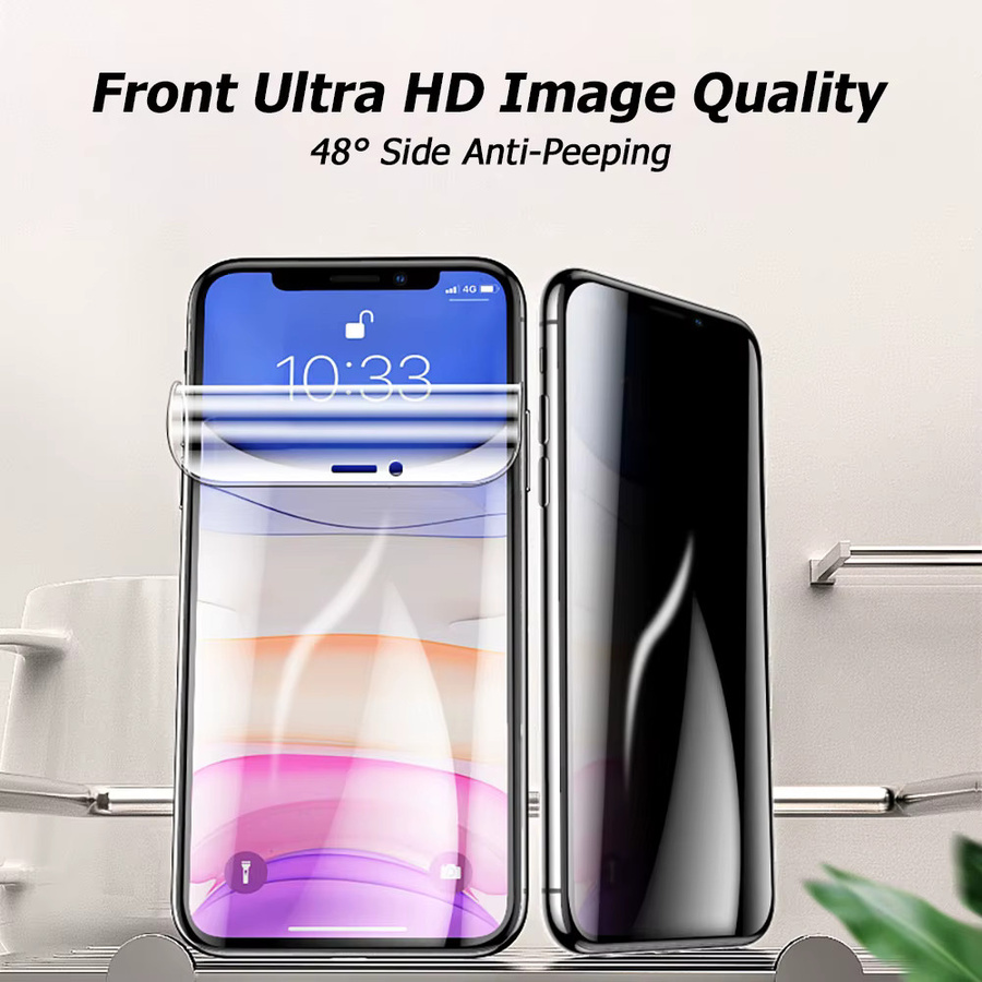4 Stück Anti-Spionage Hydrogel Softfolie für Samsung Galaxy S26 Ultra S25 S24 S23 S22 S21 Plus A57 FE Edge Displayschutz transparent - Bild 2
