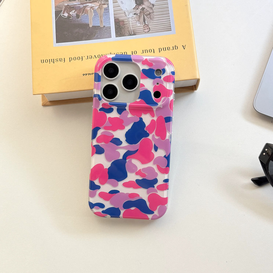 Leuchtende Handyhülle mit Federstruktur für Apple iPhone 11 bis iPhone 17 Pro Max, Multicolor - Bild 3
