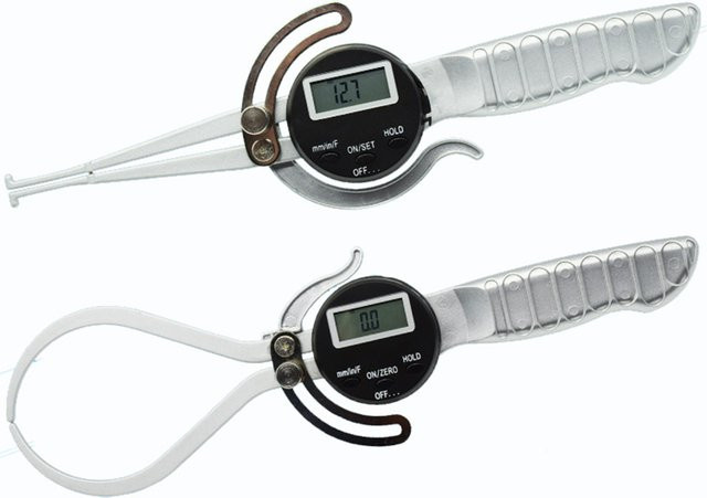 ETOPOO Digitale Innenmesszange mit Federmechanismus, Silber, Messbereich 12,7-165 mm - Bild 1