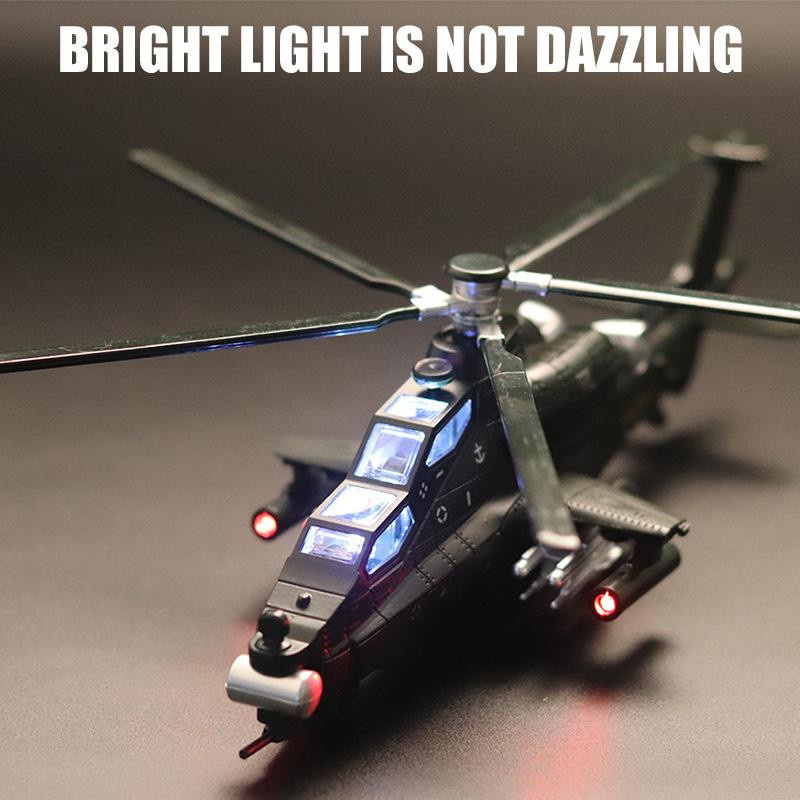 WZ-10 Hubschrauber, Modell, 1:72, Metall, mit Licht und Geräusch, ab 14 Jahren - Bild 3