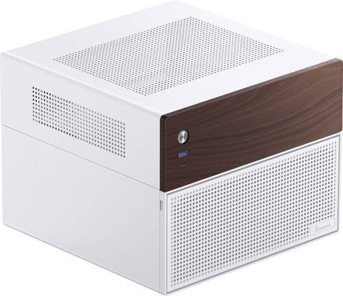 Jonsbo N4 NAS Micro-Tower PC-Gehäuse in Weiß mit Micro-ATX Unterstützung und USB-C sowie USB-A Anschlüssen - Bild 1
