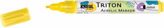 KREUL Triton Acrylmarker Medium in Echtgelb mit einer Strichstärke von 1-3 mm - Bild 1