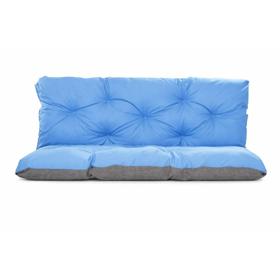 Setgarden Enkel Palettenkissen Set in Blau bestehend aus Sitzkissen und Rückenkissen B/T/H: 120 x 60 x 50 cm - Bild 2