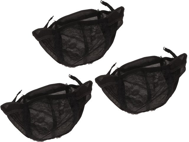 Koogeelife Perückenkappen, 3 Stück, Nylon, Schwarz, Damen - Bild 1