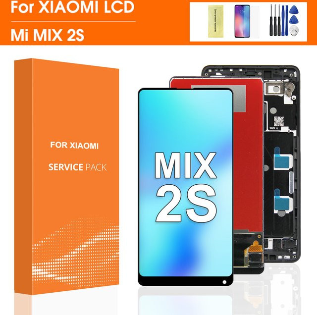 Xiaomi Mi Mix 2s LCD-Display Touchscreen-Digitizer-Baugruppe mit Rahmen in Schwarz oder Weiß - Bild 1