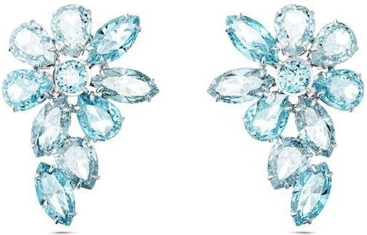 Swarovski Ohrringe, Tropfenförmig, Blau, Kristall, Damen - Bild 1