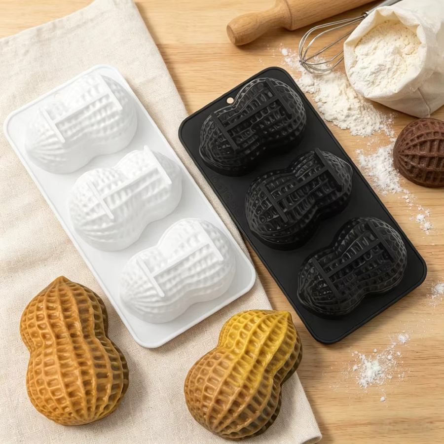 Meibum 3-fach Backformen für Erdnuss-Mousse-Kuchen, Nuss-Schokoladen-Pudding und Desserts - Bild 5