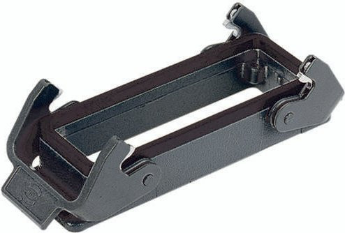 HARTING Anbaugehäuse 09 30 724 0301 in Schwarz und Grau aus Aluminium - Bild 1