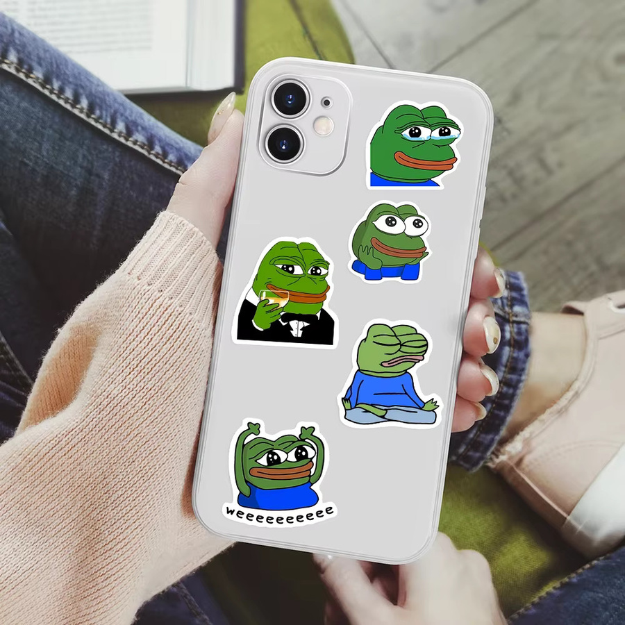 Pepe Frosch-Aufkleber Set in Multicolour, wasserfeste Graffiti-Aufkleber für Laptop, Skateboard und Telefon - Bild 3