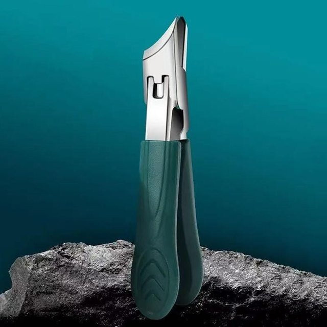 Nagelschere aus Edelstahl, gebogen, Unisex - Bild 1