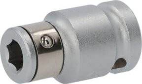 KS Tools Bit-Adapter Stecknuss 1/2" x 5/16" in Silber, 38mm Länge - Bild 2