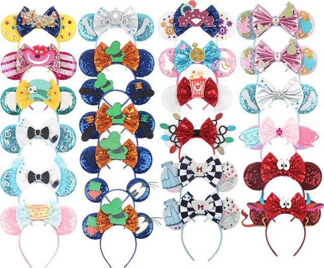 Disney Stirnband, Maus Ohren, Mädchen, Prinzessin, Pailletten - Bild 1