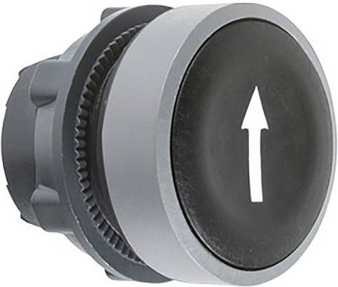 Schneider Electric ZB5AA335C0 Drucktaster-Frontelement aus Kunststoff in Schwarz und Grau - Bild 1