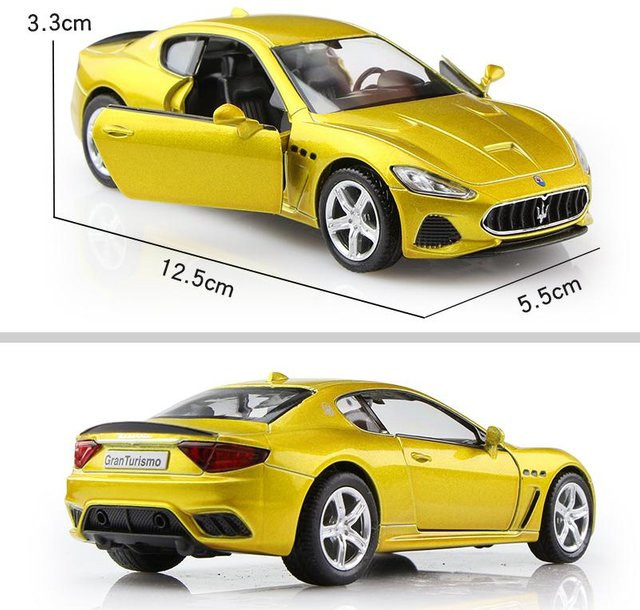 RMZ city Maserati GranTurismo MC Coupé, Spielzeugfahrzeug, 1:36, Metall, Gelb - Bild 1