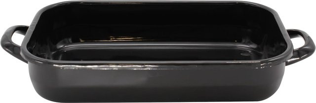 Karl Krüger Vierkantpfanne aus Emaille in Schwarz, Durchmesser: 32 cm - Bild 1