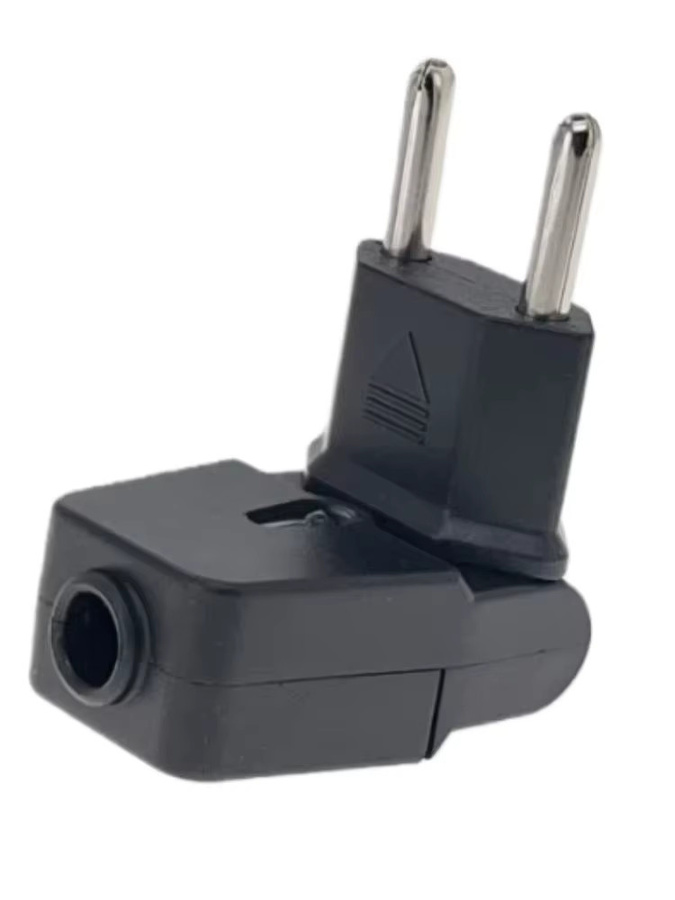 Fengyidz Drehbarer EU-Steckeradapter Schuko-Elektrosteckdose Euro-Verbinder Schwarz - Bild 2