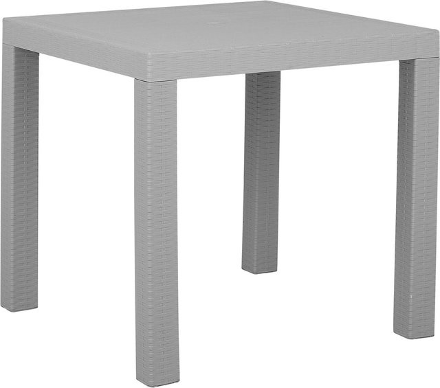 Beliani Gartentisch FOSSANO in Hellgrau, quadratisch, B/T/H: 80 x 80 x 76 cm - Bild 1
