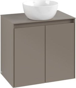 V&B Waschtischunterschrank Collaro in Graphite mit mittiger Waschtischöffnung, B/T/H: 60 x 54,8 x 38 cm - Bild 1