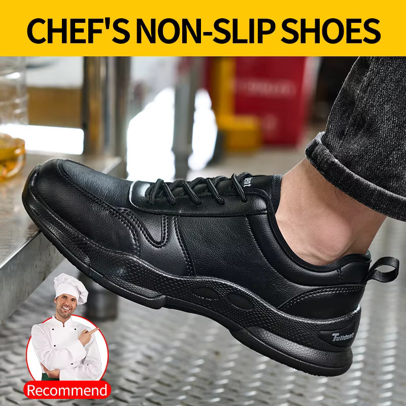 TANRDON Kochschuhe in Schwarz, rutschfeste und ölbeständige Arbeitsschuhe für die Gastronomie - Bild 5
