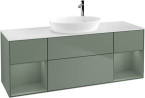 V&B Waschtischunterschrank Finion in Eiche lackiert, Breite: 160 cm, Tiefe: 50,1 cm, Höhe: 50,1 cm - Bild 1