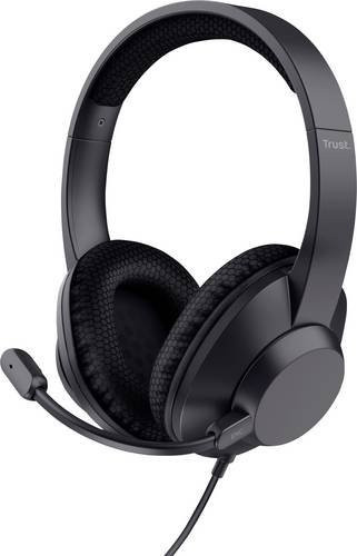 Trust Over-Ear Kopfhörer mit Noise Cancelling in Schwarz mit USB-A und USB-C Anschluss - Bild 1
