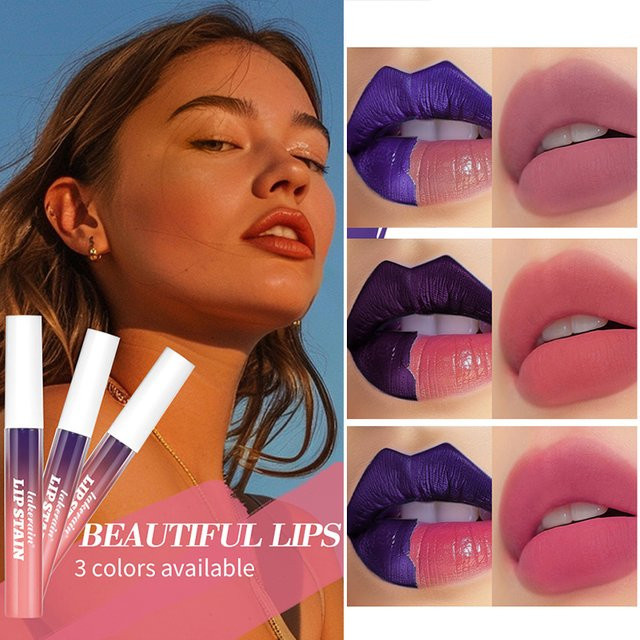 Lip Stain Liquid Lipstick, Purple, Matt, Waterproof - Bild 1