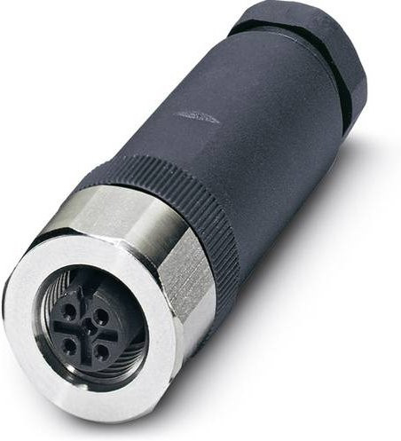Phoenix Contact 1553271 Sensor-Aktor-Steckverbinder M12 Buchse gerade unkonfektioniert Polzahl 5 in Schwarz - Bild 1