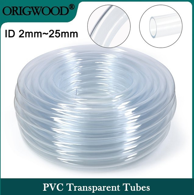 Transparenter PVC-Kunststoffschlauch für Garten und Wasserleitungen mit Innendurchmesser von 2 bis 25 mm - Bild 1