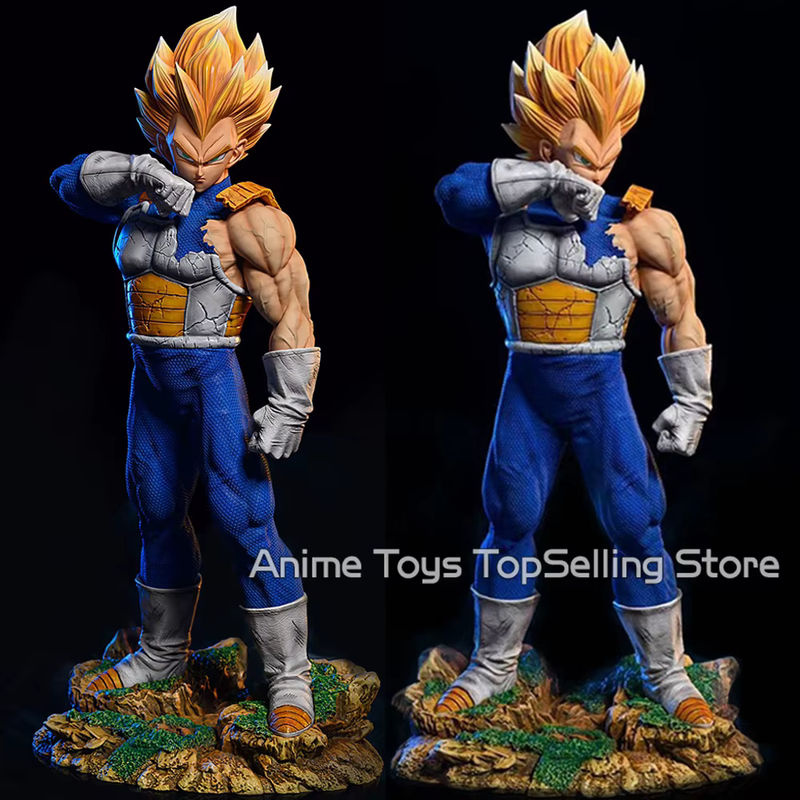 Bandai Dragon Ball Z Vegeta Figur Super Saiyajin Statue aus Kunststoff, mehrfarbig, Höhe: 28 cm - Bild 2