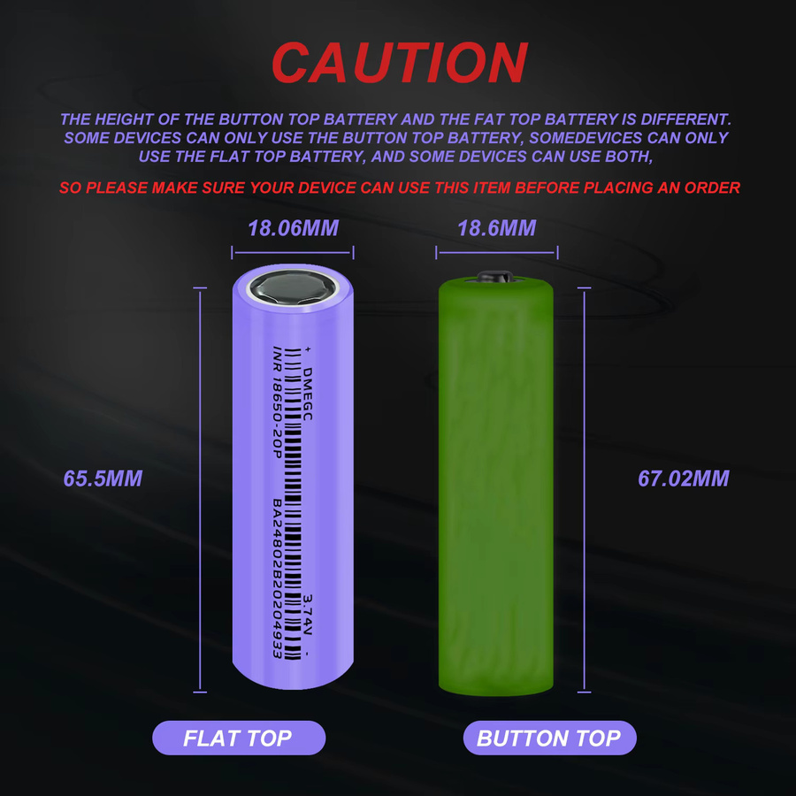 Koonenda 18650 INR Hochleistungs-Akku 3,7V 2000mAh 20A 10C Hochstrom-Lithium-Ionen-Zelle für FPV-Drohnen, Bohrmaschinen und Staubsauger - Bild 2