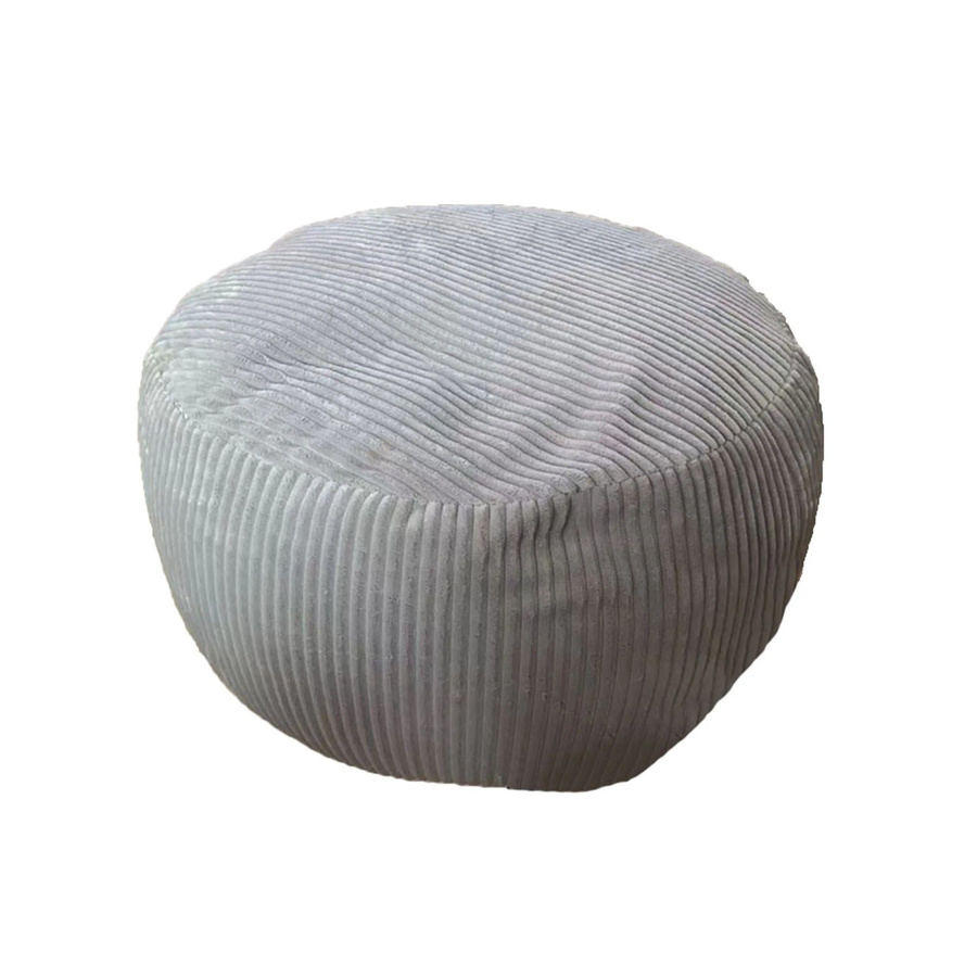 Relaxdays Sitzpouf Softbody in Cord-Optik Grau mit Boho-Design, B/H: 25 x 35 cm - Bild 2