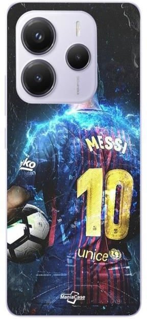 Xiaomi Redmi Note 14 5G Maniacase Handyhülle Lionel Messi Fußball-Superstar Multicolor - Bild 1