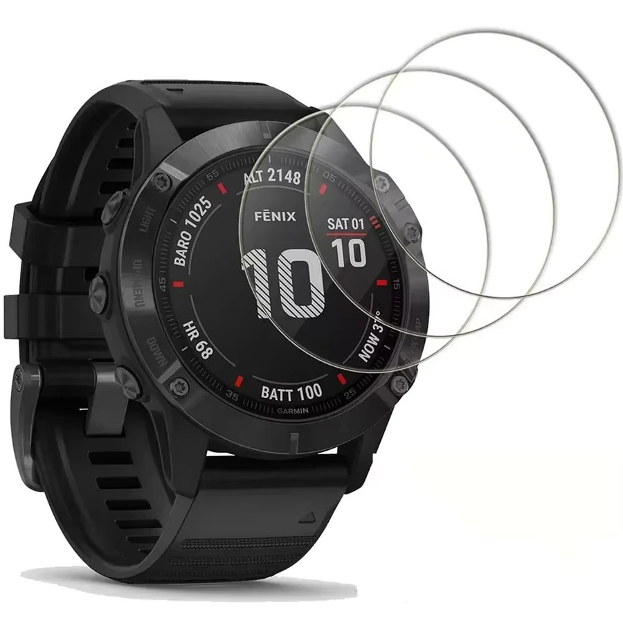 2er-Set Gehärtetes Glas Displayschutzfolie für Garmin Fenix 6, 6S, 6X sowie Fenix 7, 7S, 7x Sapphire und 7x Solar, Transparent - Bild 4