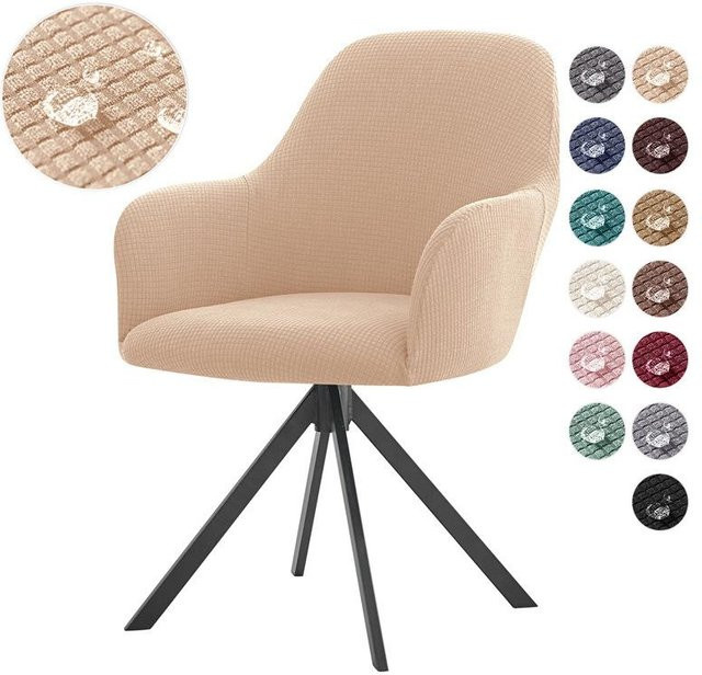 Yiran Furniture Hochlehnsesselbezug aus Polyester, wasserdicht und staubdicht, beige, B/T/H: 51 x 48 x 17 cm - Bild 1