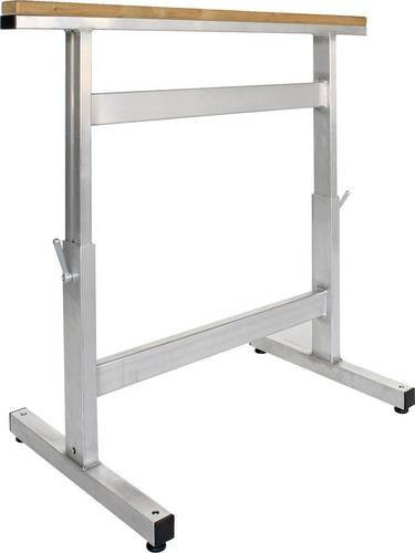 MUNK Günzburger Steigtechnik Aluminium Gerüstbock höhenverstellbar silber B/H/T: 50 x 100 x 78 cm - Bild 1