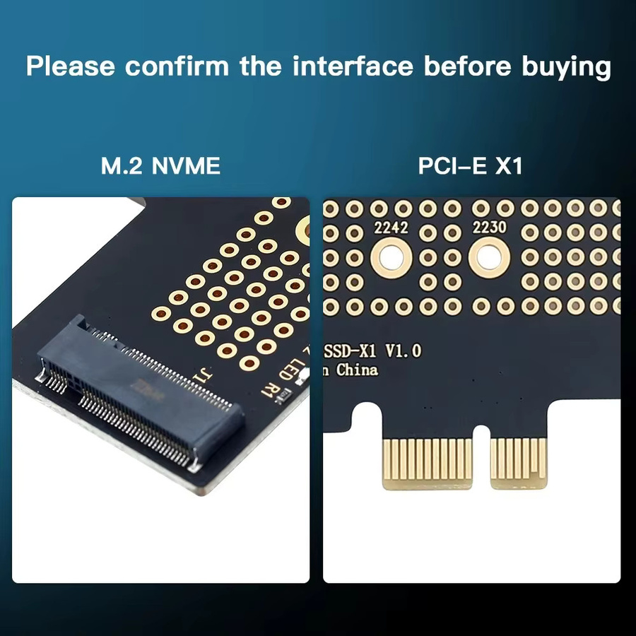 TelDaykemei M.2 NVMe zu PCIe 4.0 Adapter mit Aluminium SSD Kühlkörper in Schwarz - Bild 4