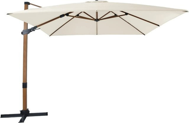 AXI Ampelschirm Beige mit Dreh- und Neigungsfunktion aus Aluminium und Spuncrylic-Gewebe B/B: 300 x 300 cm - Bild 1