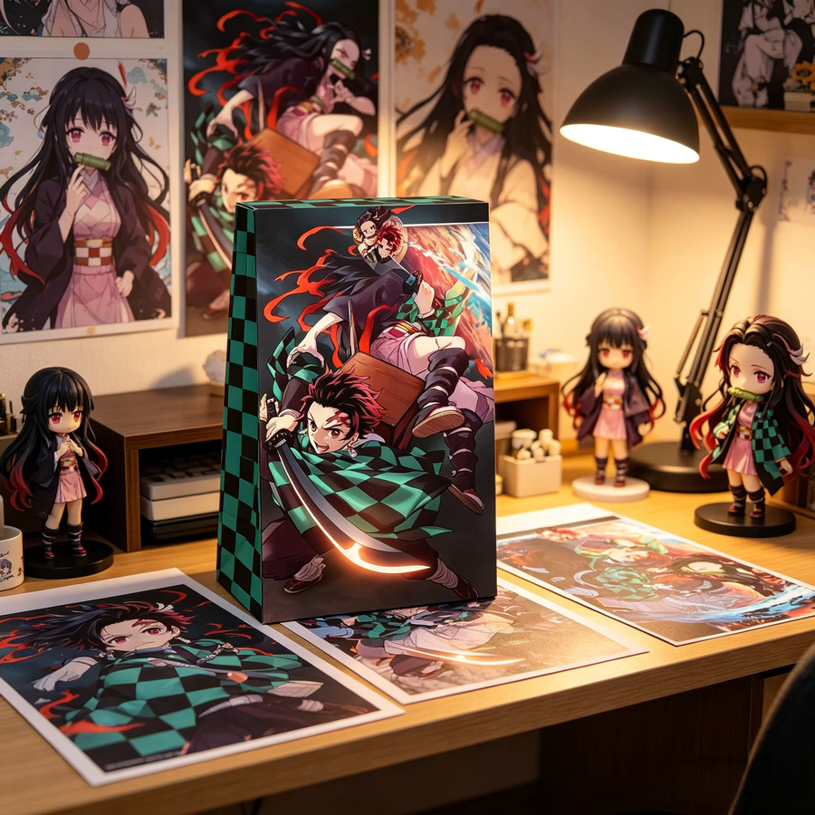 Bandai Demon Slayer Party-Geschenktüten mit Aufklebern, 4 Stile - Bild 5