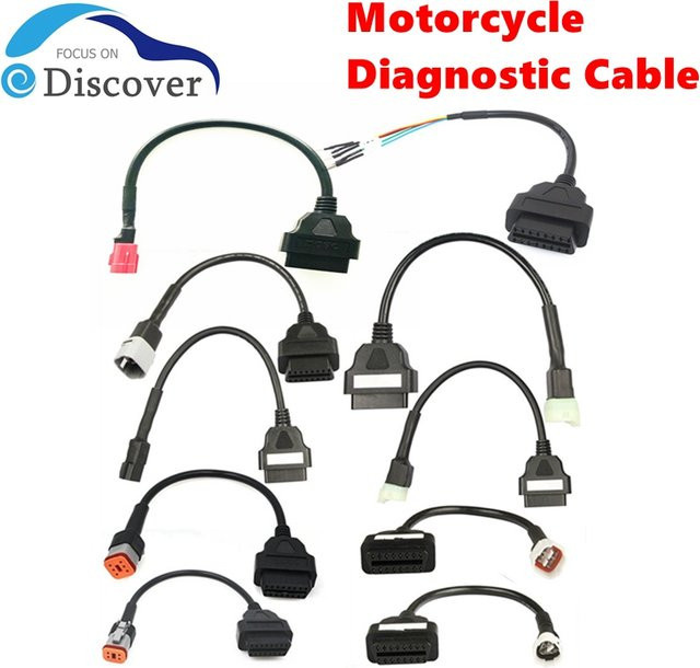 OBD2 Motorrad Diagnose Kabel für Yamaha und Honda in Schwarz - Bild 1