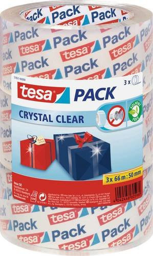 TESA tesapack Ultra Strong Packband transparent, 3 Rollen, Breite: 50 mm, Länge: 66 m - Bild 1