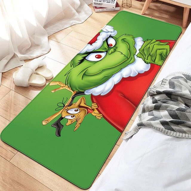 Karpetti Bereichsteppich Frohe Weihnachten, Waschbar und Rutschfest, B/B: 100 x 150 cm, Mehrfarbig - Bild 1